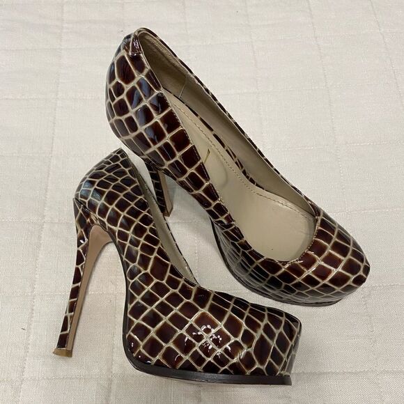 YSL Platform Pumps Shoes Women Size 9 - Picture 1 of 9